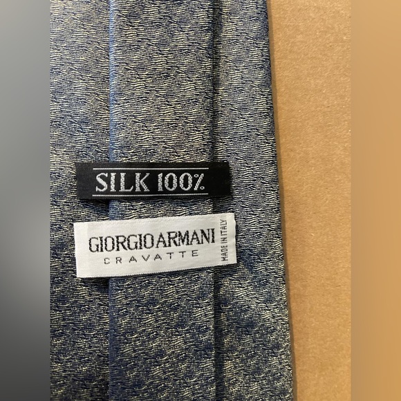 GIORGIO ARMANI 100% Silk Grayish Chromatic Men's Necktie Tie - Made in Italy - Picture 4 of 6